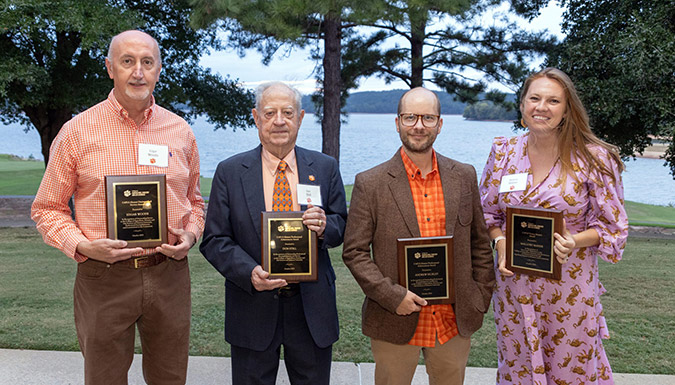 From left to right: Edgar Woods, Don Still, Andrew Hurley and Mallory Maher.