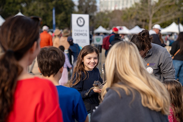 students in crowd
