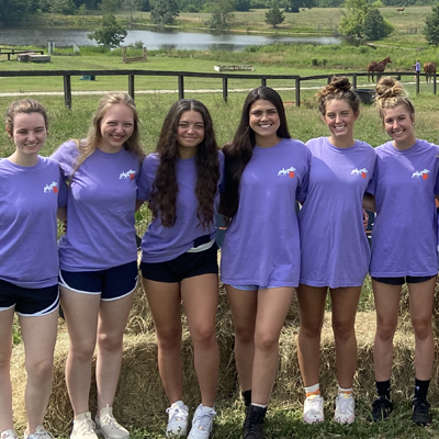 camp participants standing together