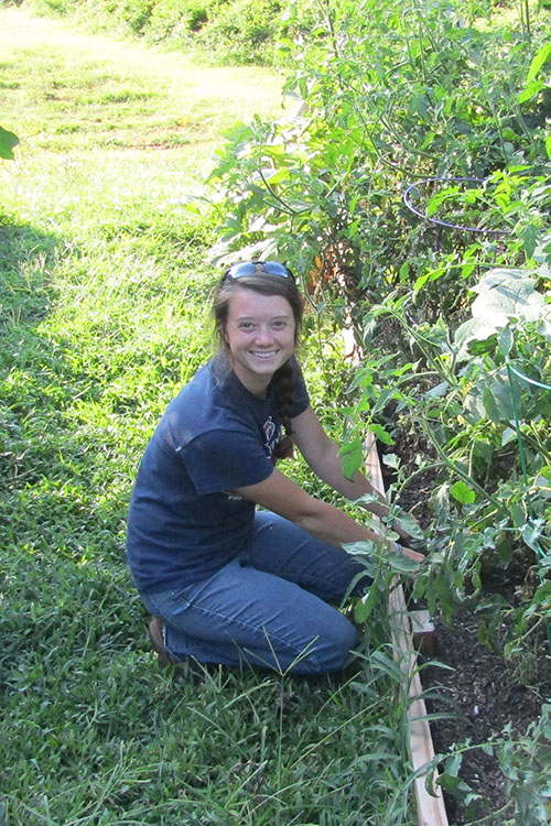 Katie Justice Rising Senior, Horticulture Oconee Cultivation Project, Westminster, South Carolina