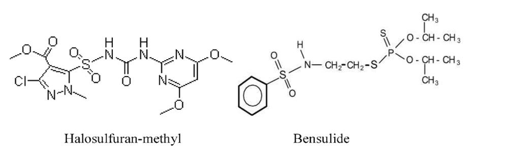 Halosulfuran-methyl, Bensulide