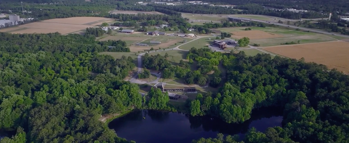 aerial view of sandhill research center property in columbia south carolina