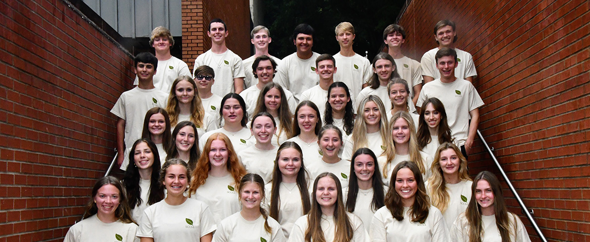 group photo of student counselors for the 2022 south carolina commissioner's school for agriculture