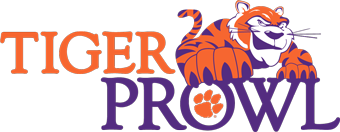 cartoon illustration of a tiger on the words: tiger prowl