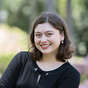 Photograph of young woman smiling