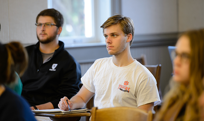 student listening