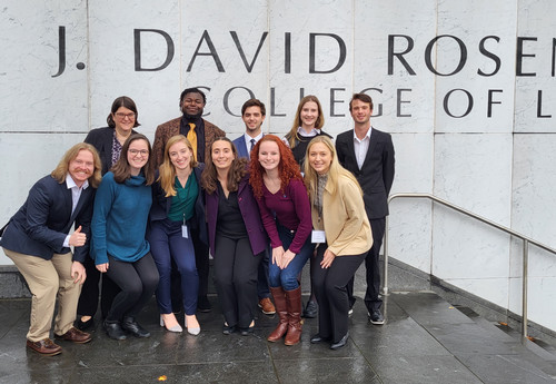 Clemson University Moot Court team Fall 2022 at Rosenberg College of Law