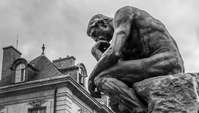 The thinker statue