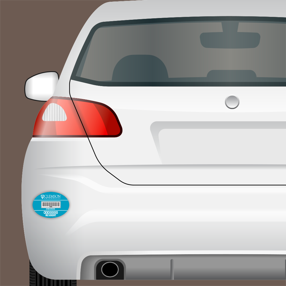 Rear bumper decal