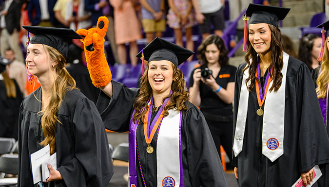 Students Standing in Line during graduation