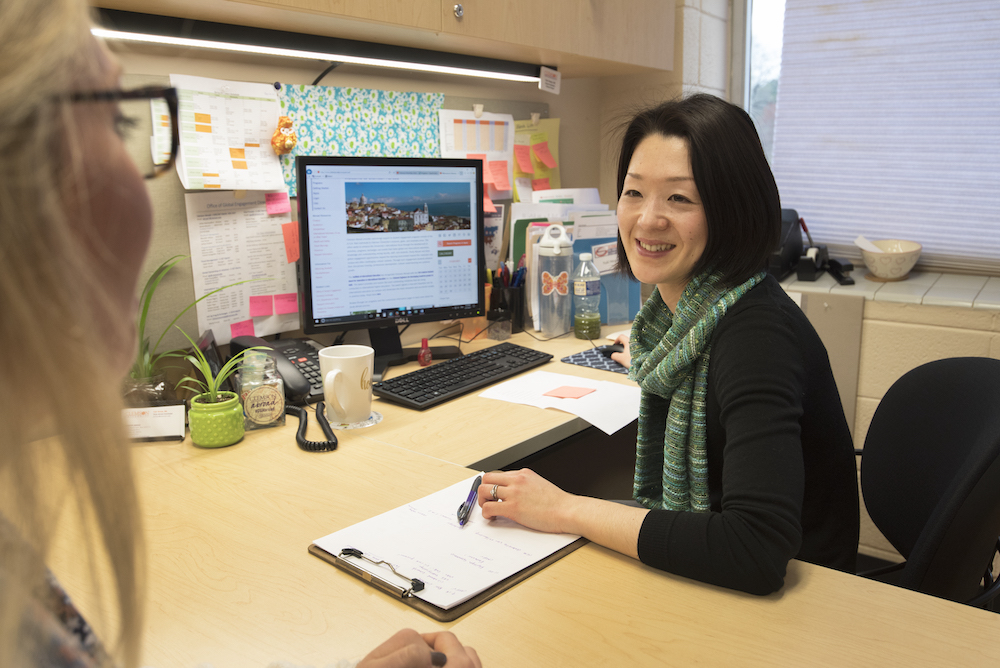 Academic Advisor advising a student