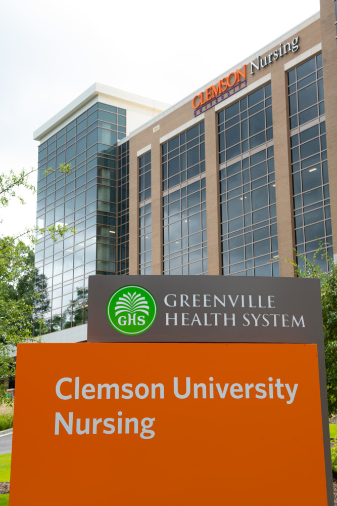 Clemson Nursing Building in downtown Greenville, SC on the Prisma campus