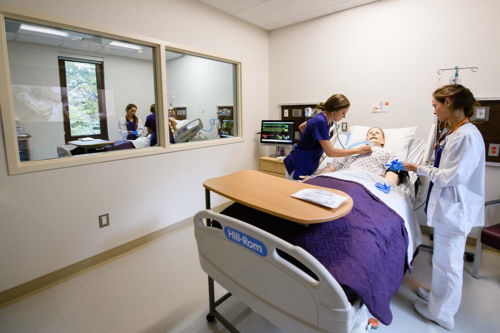 Clemson Nursing Students In Sim Lab