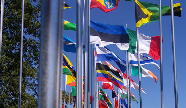 Flags at the United Nations