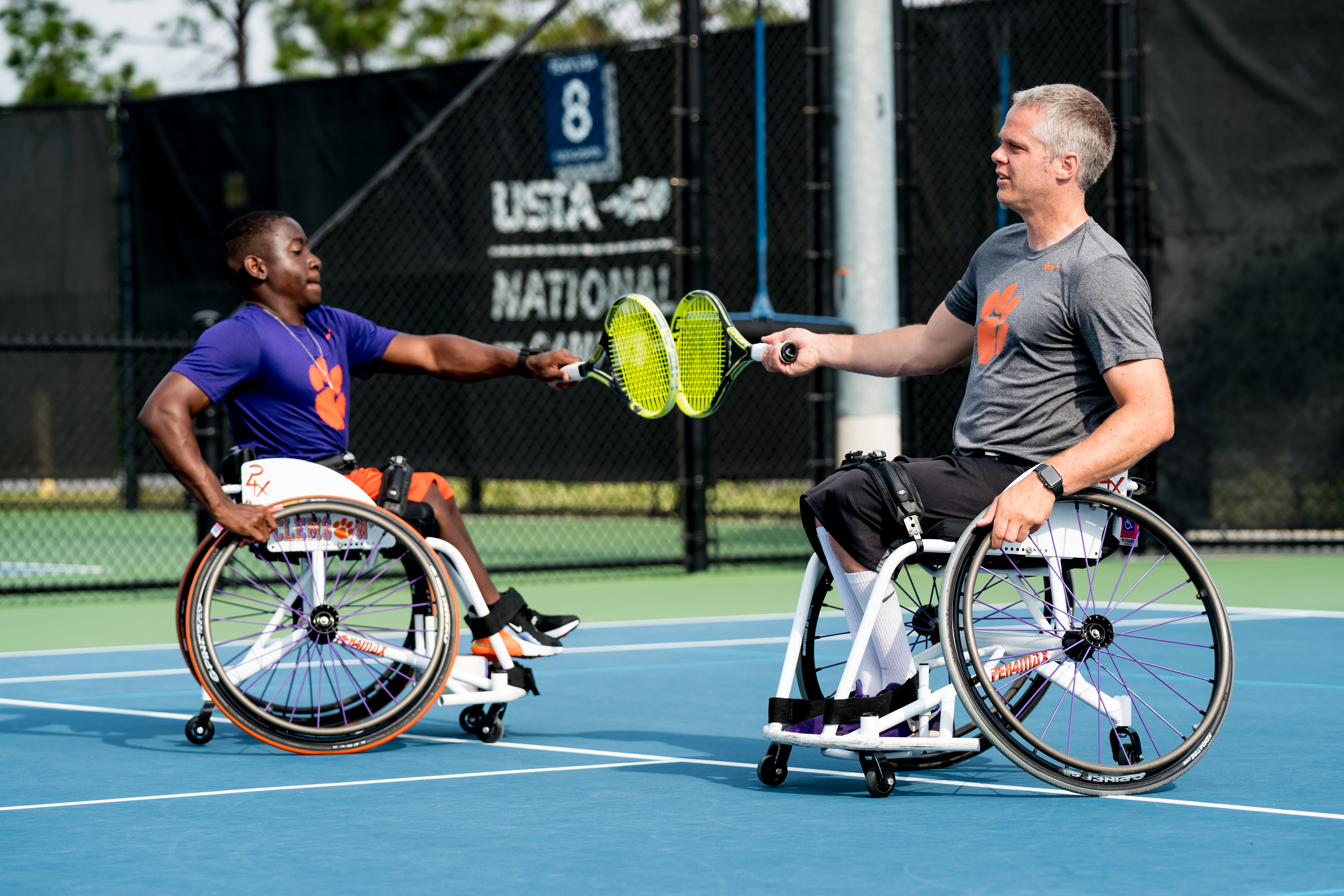 Wheelchair Tennis Team players