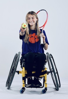 McKenna Woodhead, Wheelchair Tennis team member.