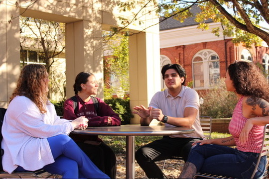 Students talking