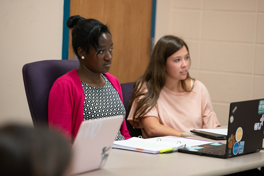 Image of students in class