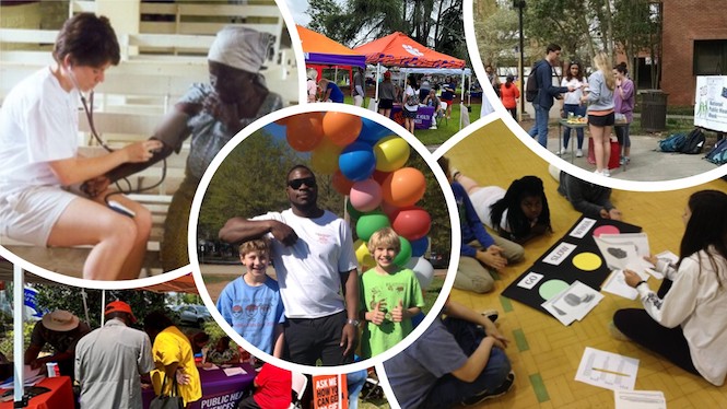 Clemson Master of Public Health Students at events