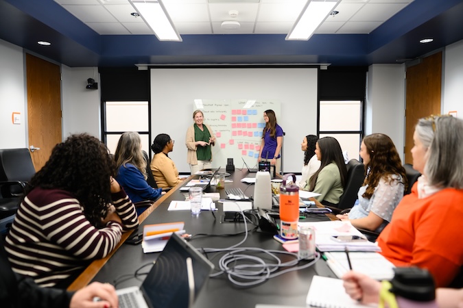 Public health faculty working together