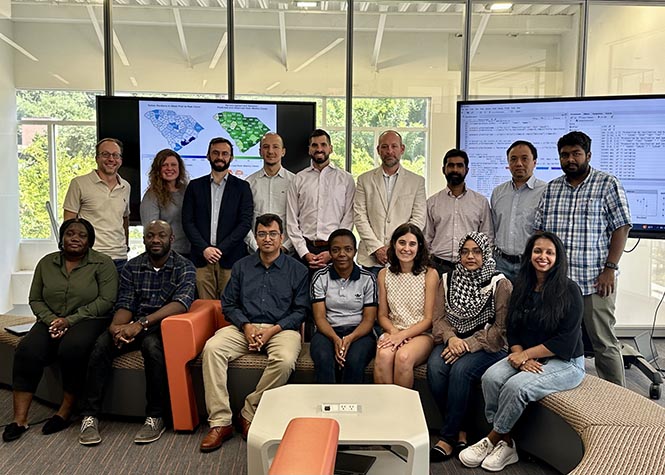 Faculty and staff at the Clemson University Center for Public Health Modeling and Response