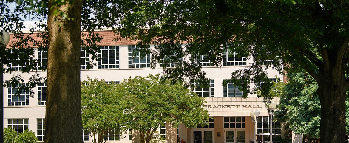 Brackett Hall exterior from a distance