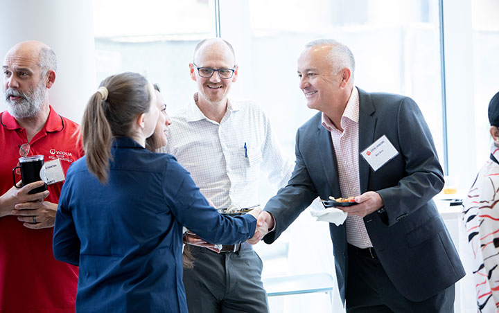 Major Discovery night where students, alumni, and engineering professionals are able to meet.