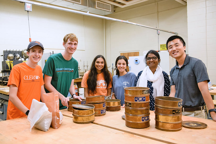 Students in lab during summer event