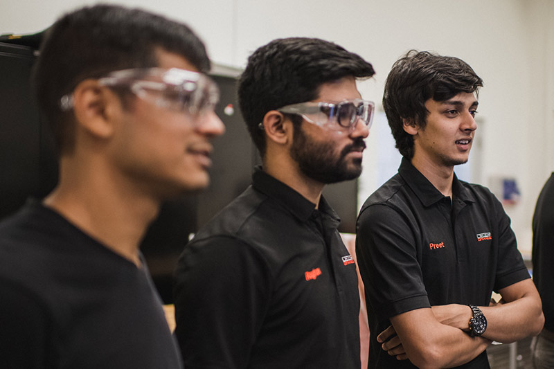 A portion of the team of Deep Orange 11 students.