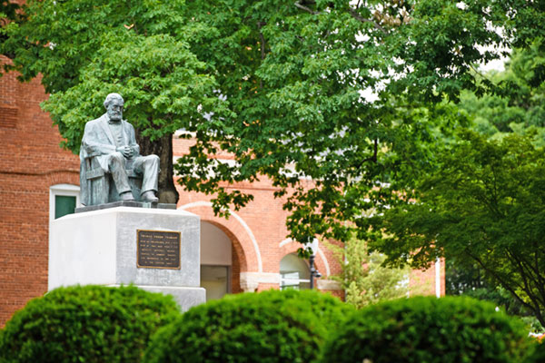 Thomas Green Clemson statue on the main campus