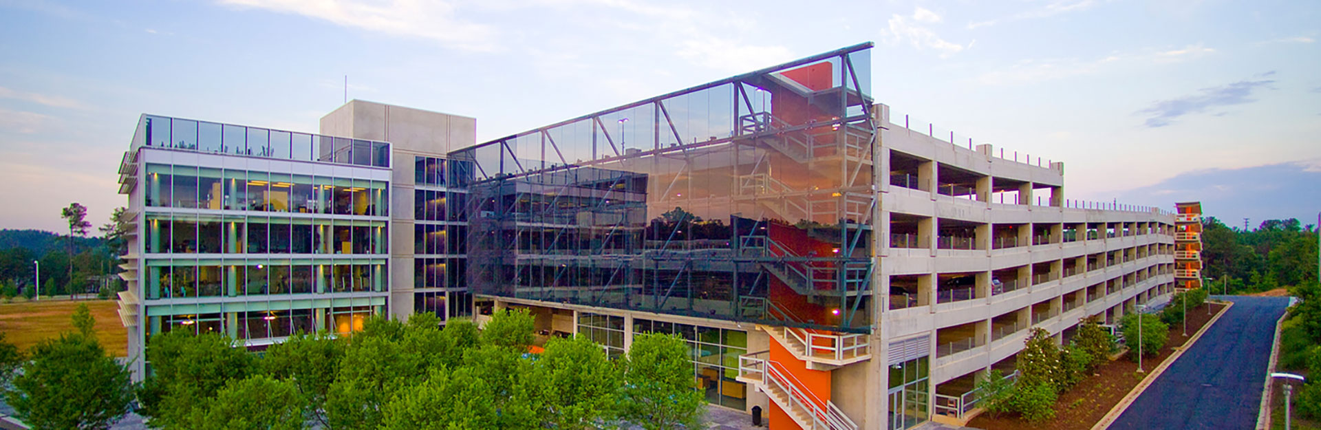 Exterior photo of the CU-ICAR campus