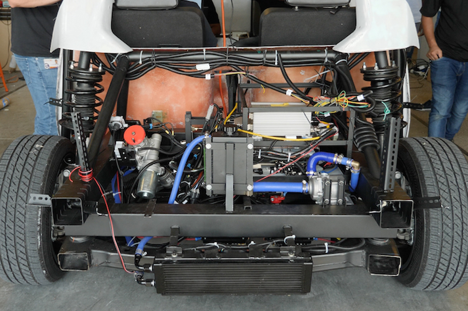 Electric powertrain of the vehicle