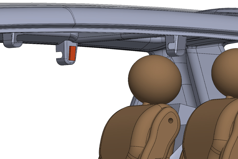 CAD illustration of interior of DO10 vehicle