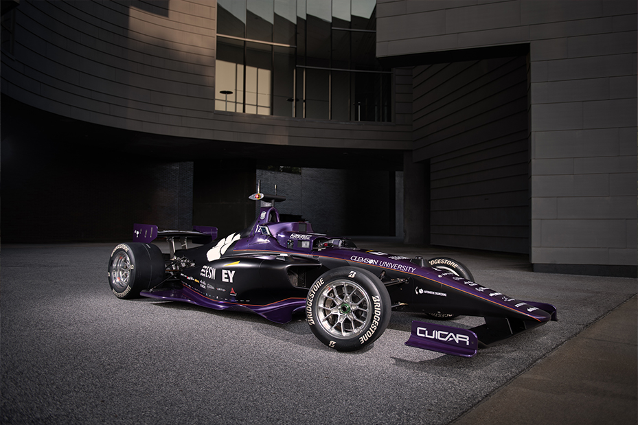 Completed DO12 Car dimly lit in a dark room