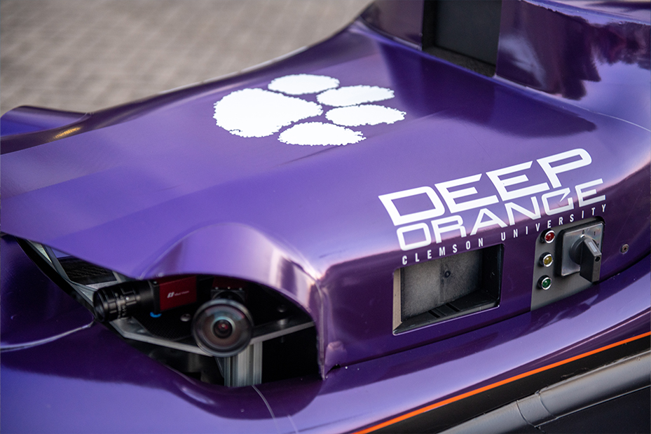 Close-up of DO12 hood with Tiger Paw