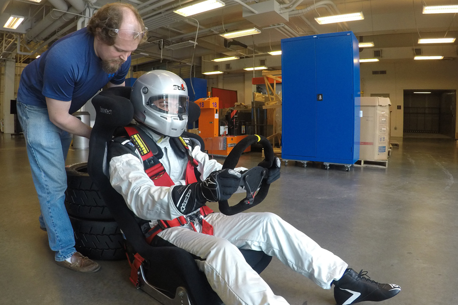 Testing the seating of the DO9 vehicle
