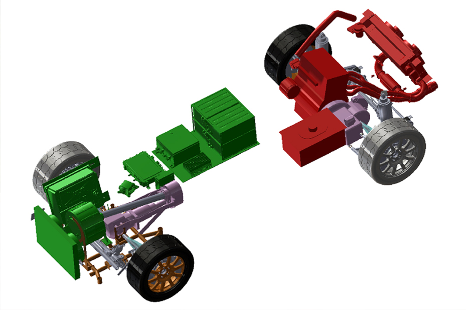 Rendering of DO9 drivetrain