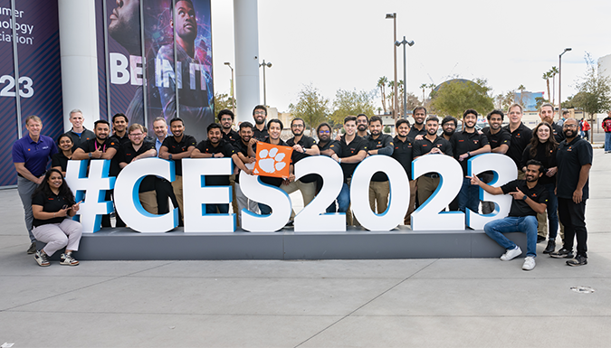Student showcase vehicle at CES
