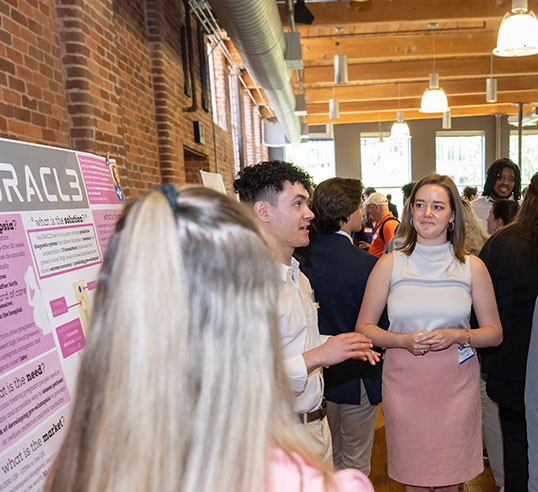 Students participating in the senior design in Greenville