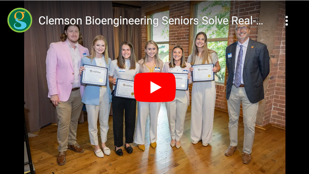 Clemson Bioengineering Seniors Solve Real-World Problems