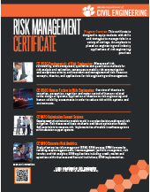 PDF preview of Risk Management Certificate brochure.