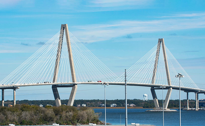 Ravenel Bridge fromCharleston to Mount Pleasant. 