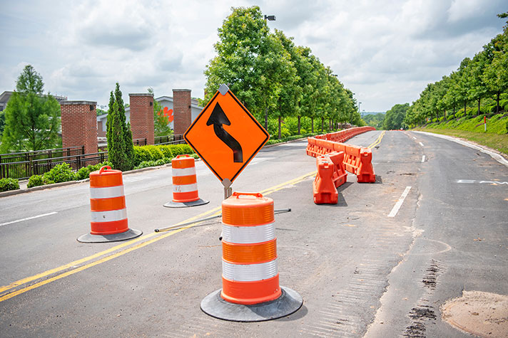 Road construction along 93.