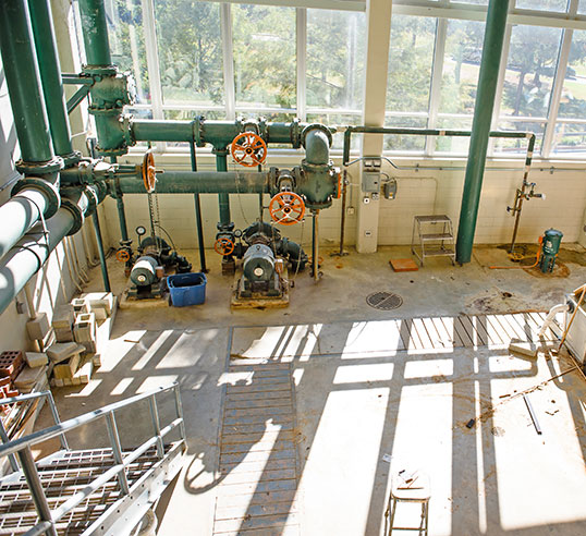 Inside of lab in Lowry.