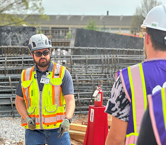 Construction site visit