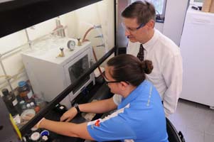 douglas hirt with student