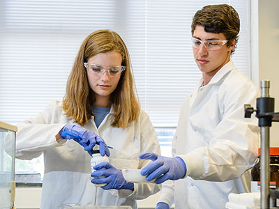 2 students in lab