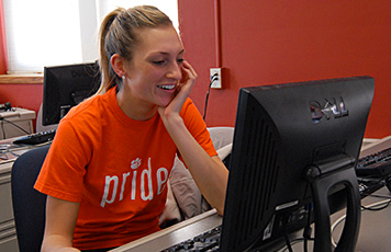 Student At Computer