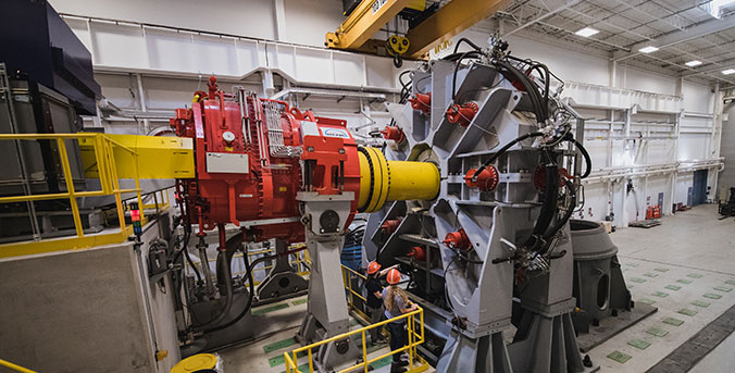 Wind tunnel in Charleston facility