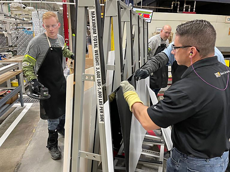 Student at Internship in a local manufacturing plant